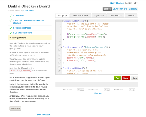 codeacademy screenshot